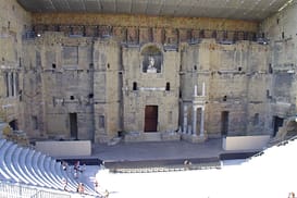 Roman theatre Orange France archaeological sites Orange theatre